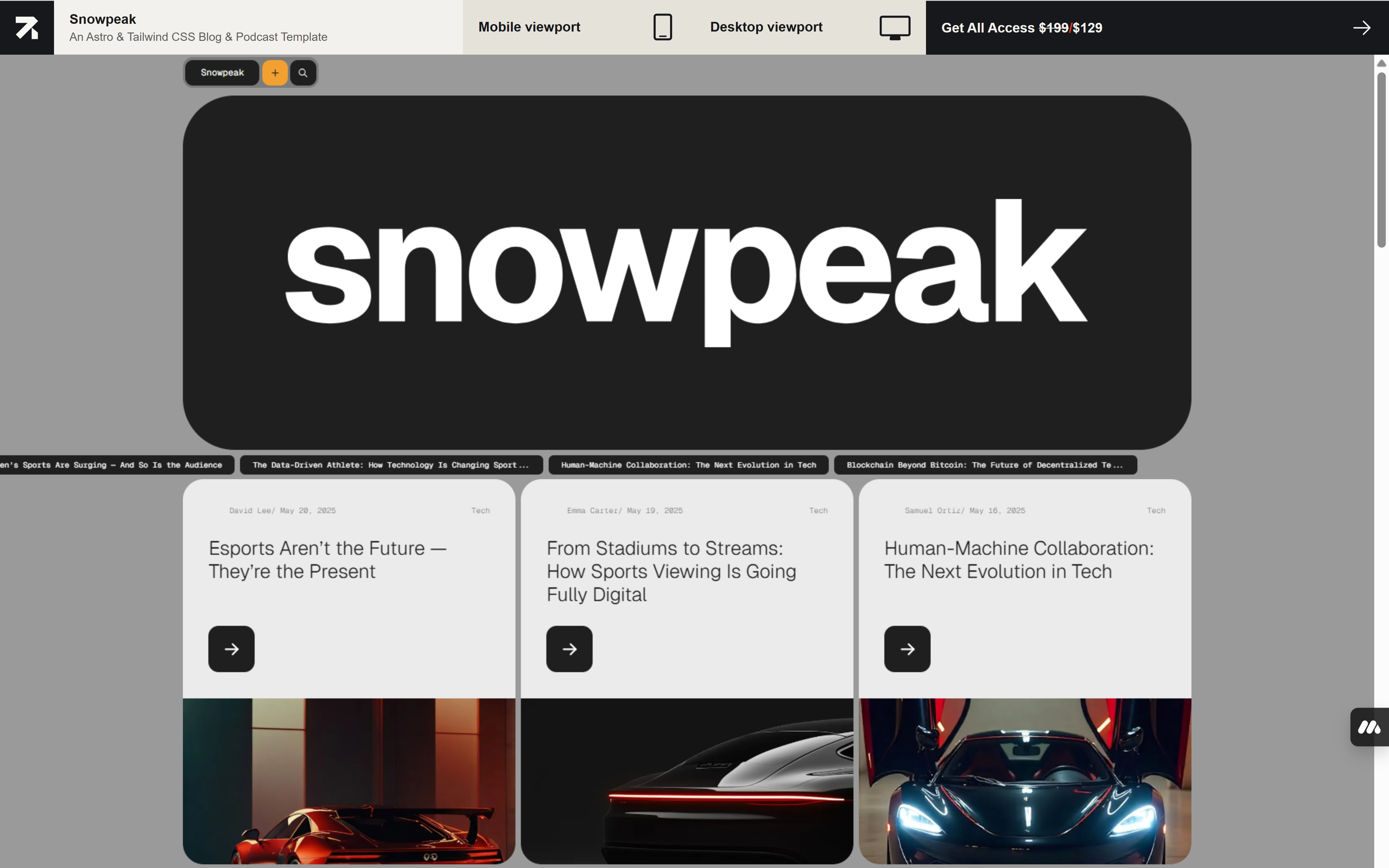 Snowpeak UI Kit Template