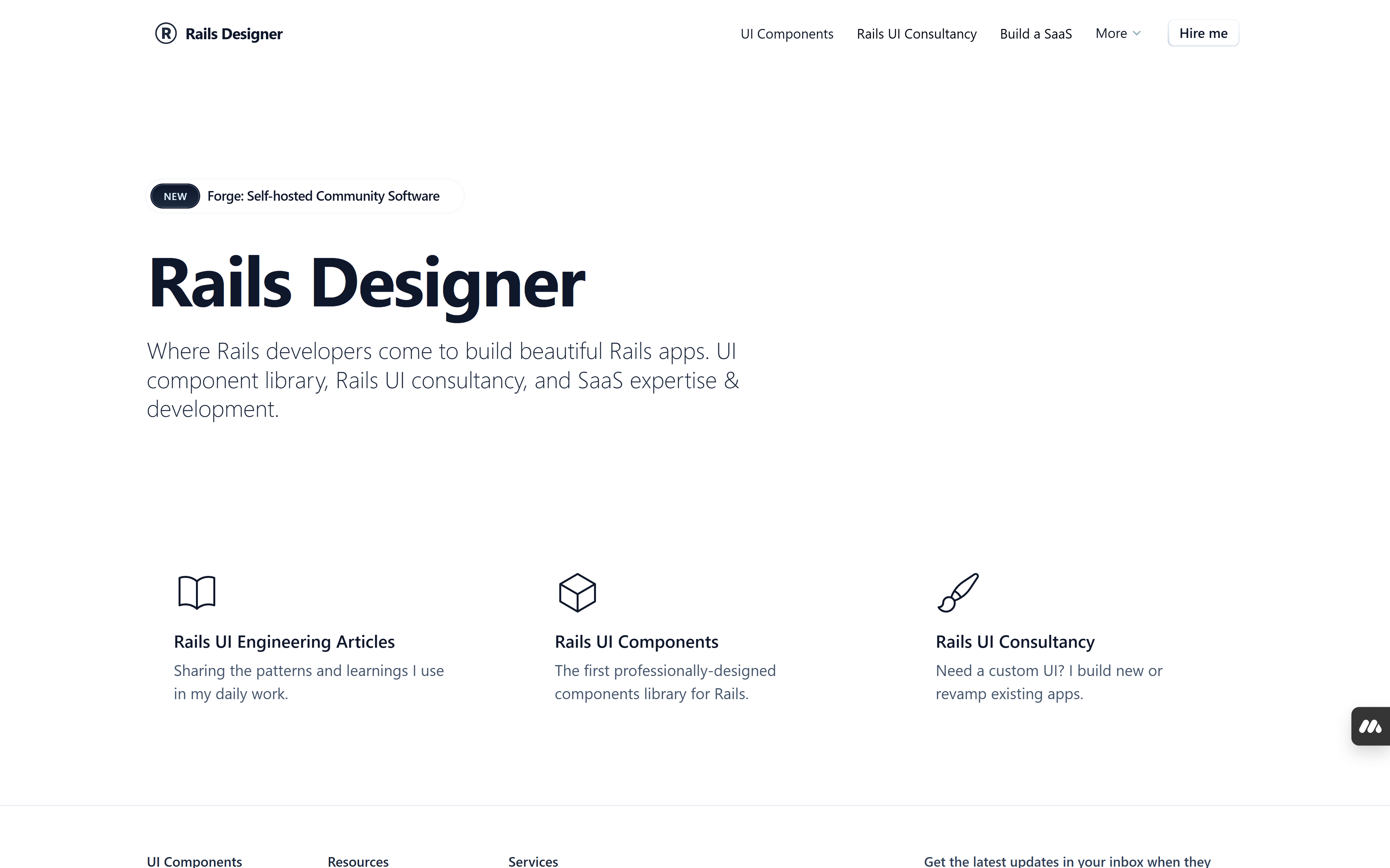 Railsdesigner - Tailwind components for Rails Template