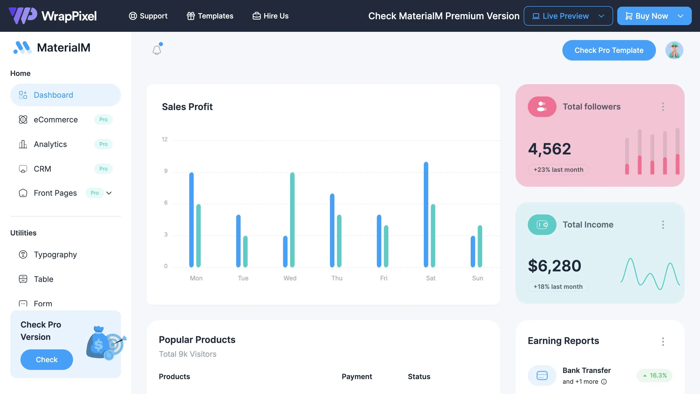 MaterialM Next.js Admin Template Template