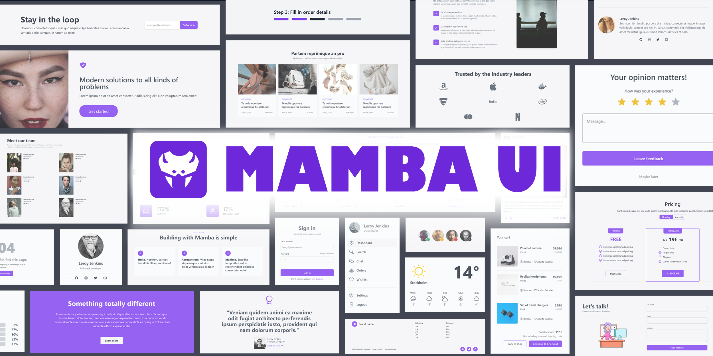 Mamba Library Mamba UI Component Library