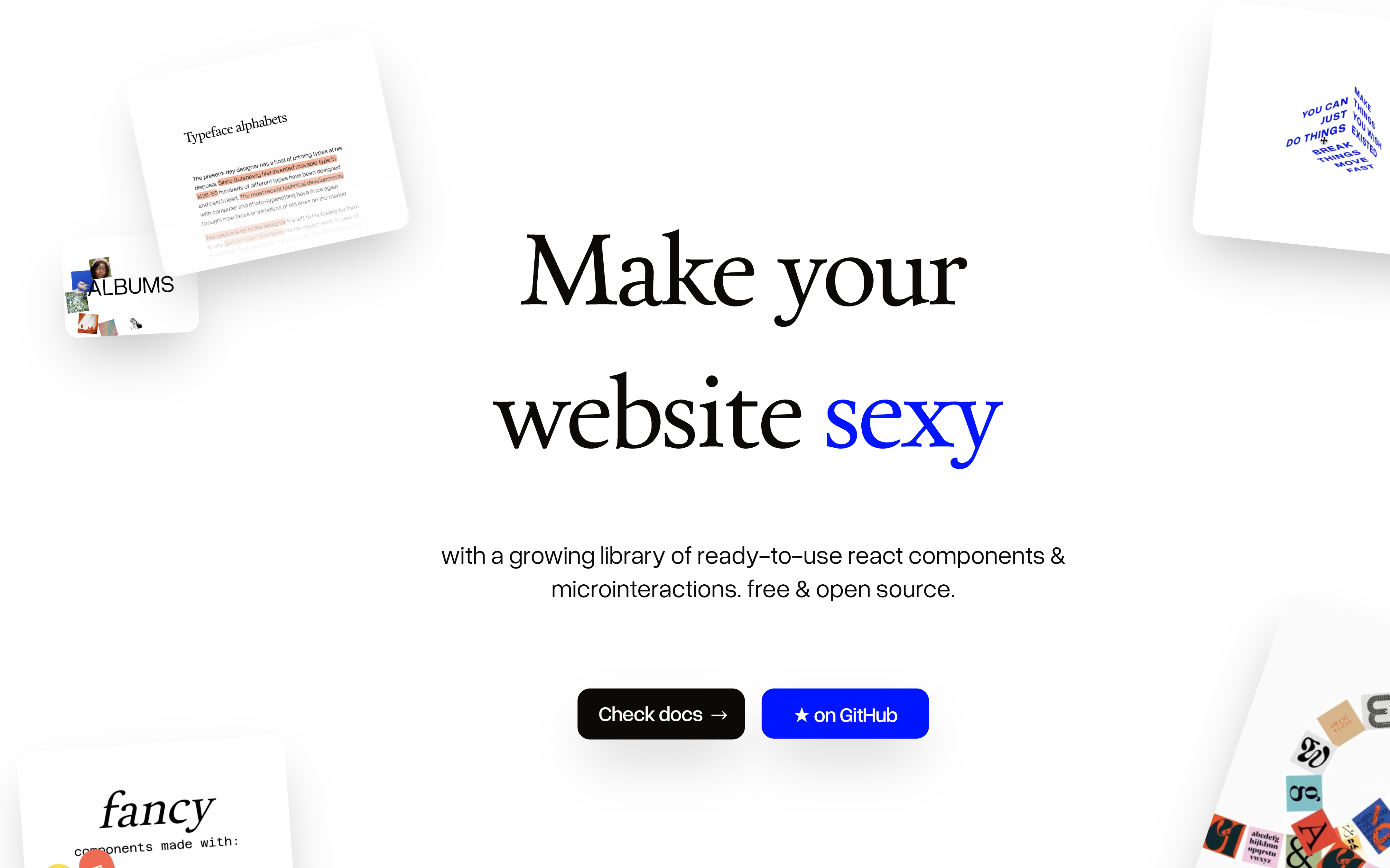 Fancy Components Component Library